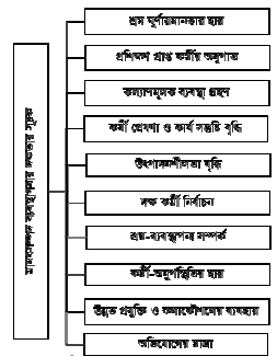 মানব সম্পদ ব্যবস্থাপনার দক্ষতার সূচক বা নির্ধারক