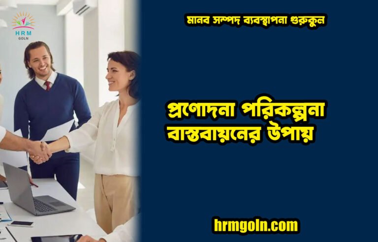 প্রণোদনা পরিকল্পনা বাস্তবায়নের উপায়